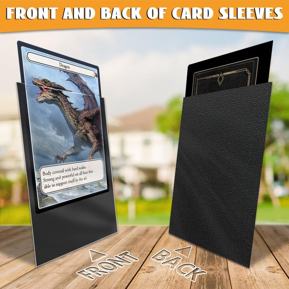 Soft Plastic Trading Card Sleeves, 100 Red / 100 Black NEW IN PACKAGE! - Picture 3 of 12
